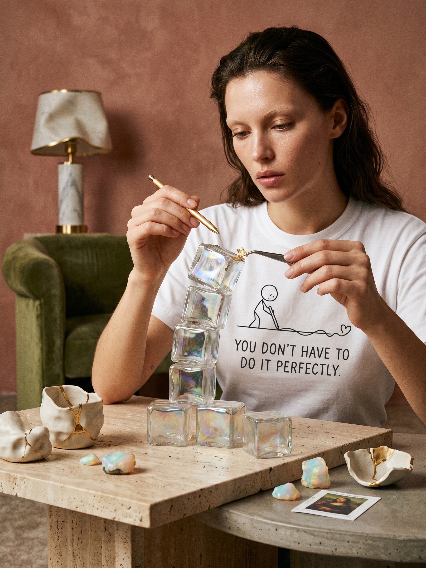 Perfectionism Anxiety Shirt – Self-Compassion Mental Health Tee product image (4)