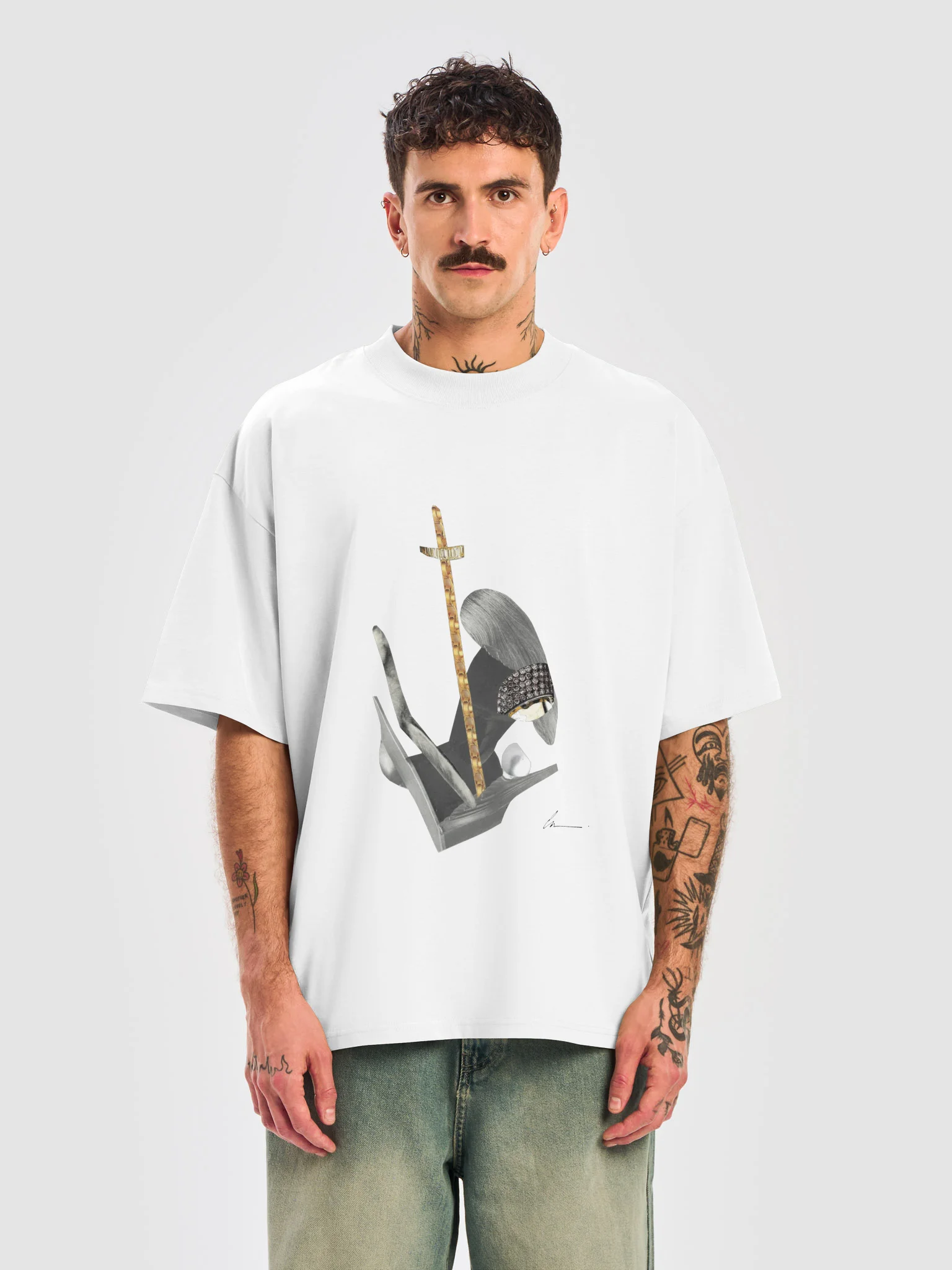 003 RISE UNISEX OVERSIZED T-SHIRT WT 26 product image (5)