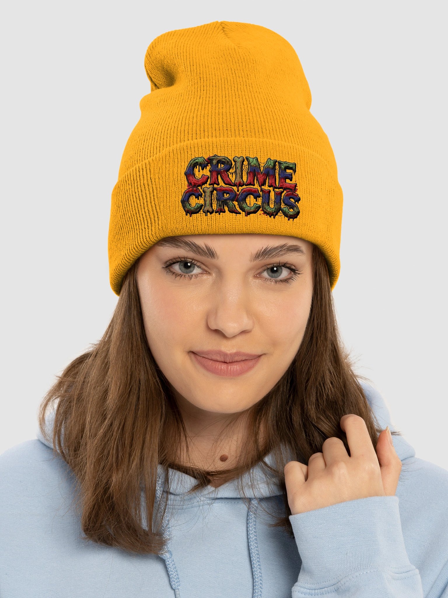 Crime Circus Cuffed Beanie🦴 product image (1)