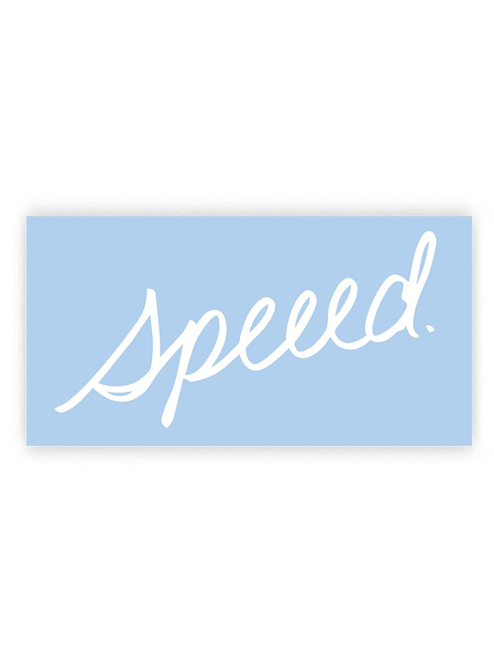 Speeed Cursive Decal - 6" product image (1)