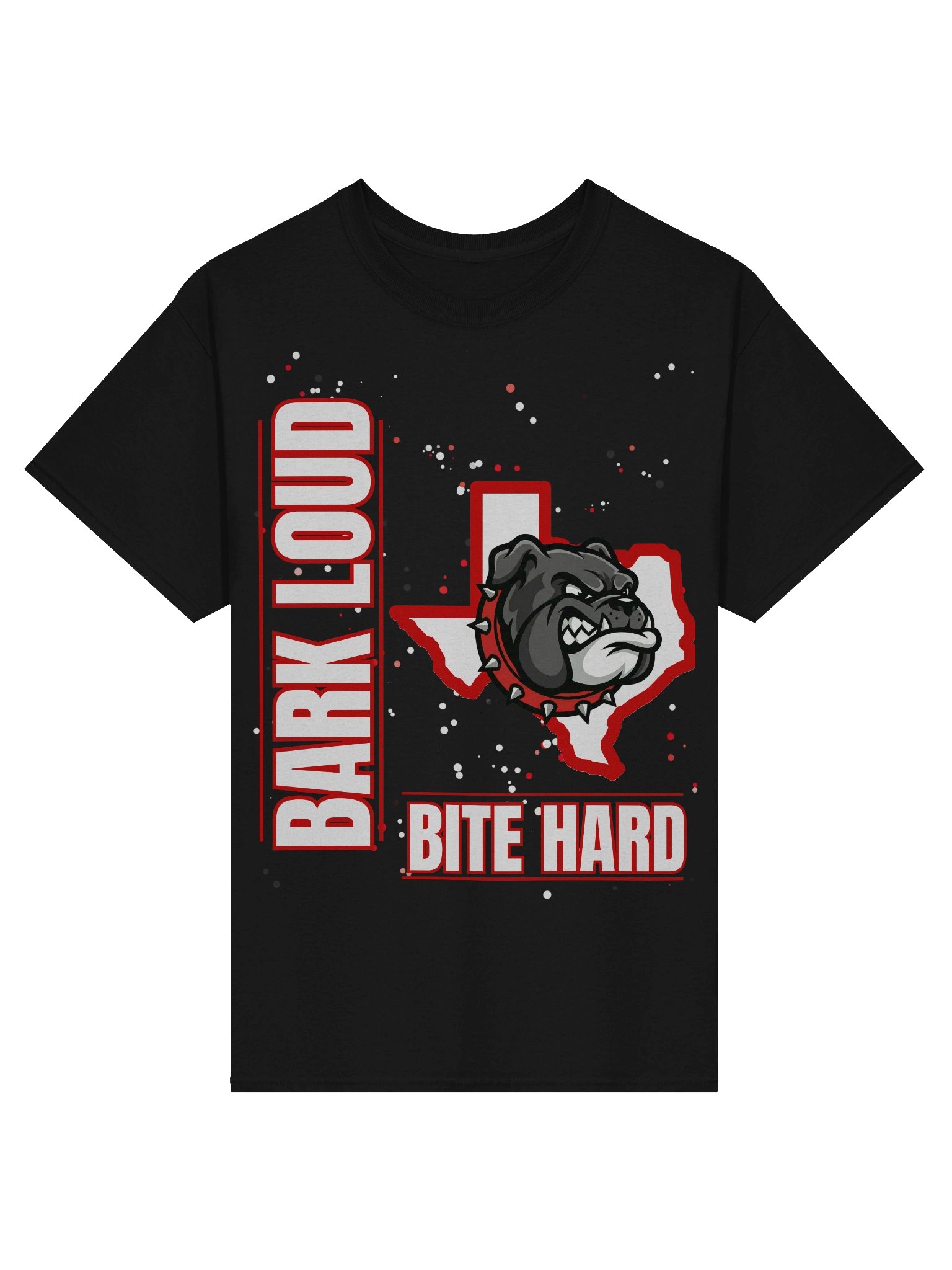 Bark Loud Spirit Tee - Red on White [READ DESCRIPTION FOR CUSTOMIZATION] product image (2)