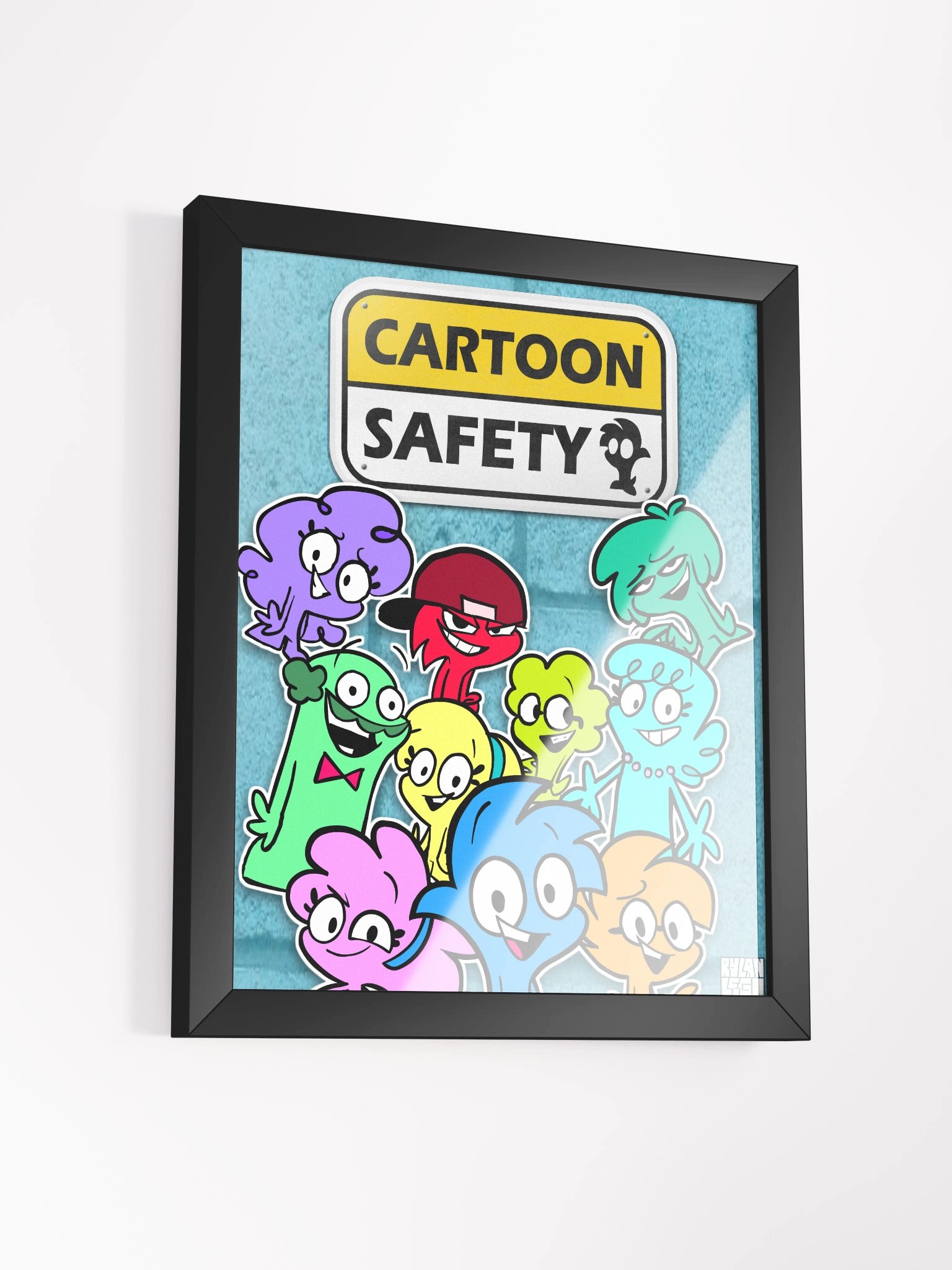 Cartoon Safety Framed Poster product image (3)