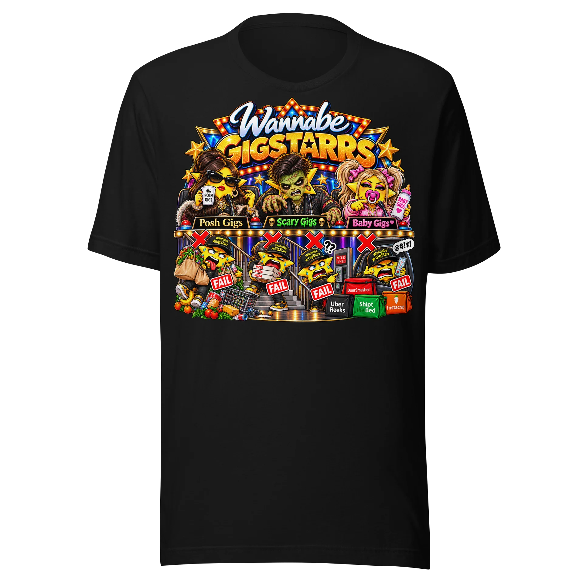 Wannabe GigStarrs — The Gig Auditions Tee product image (1)