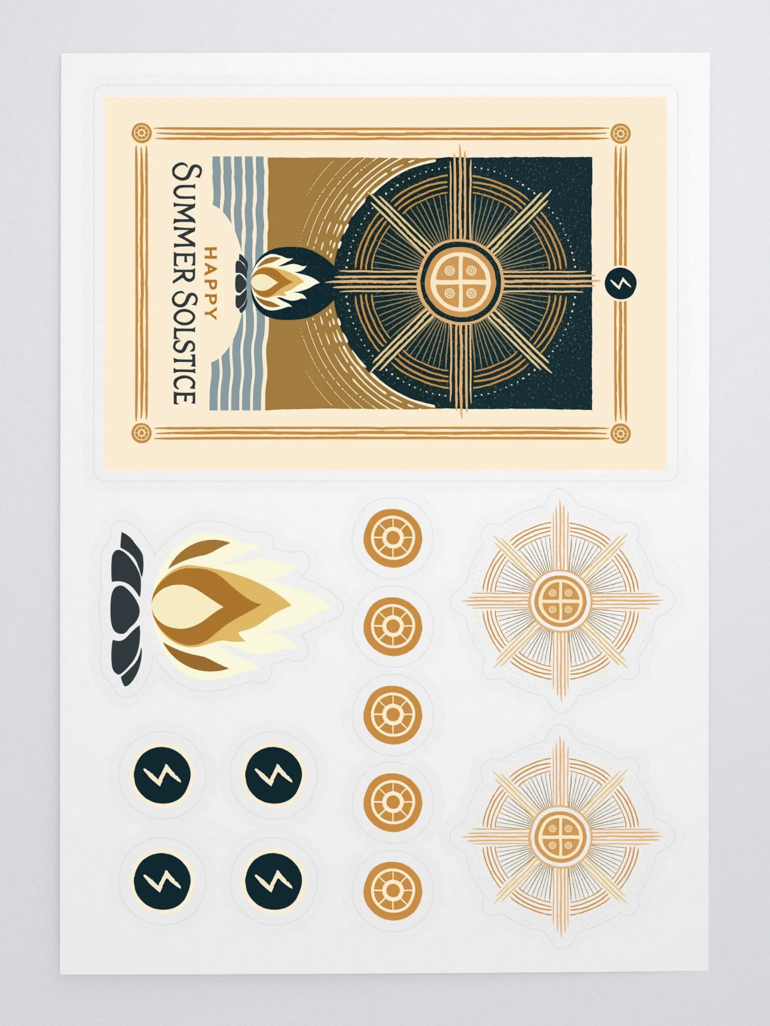 Norse Pagan Summer Solstice Sticker Sheet product image (3)