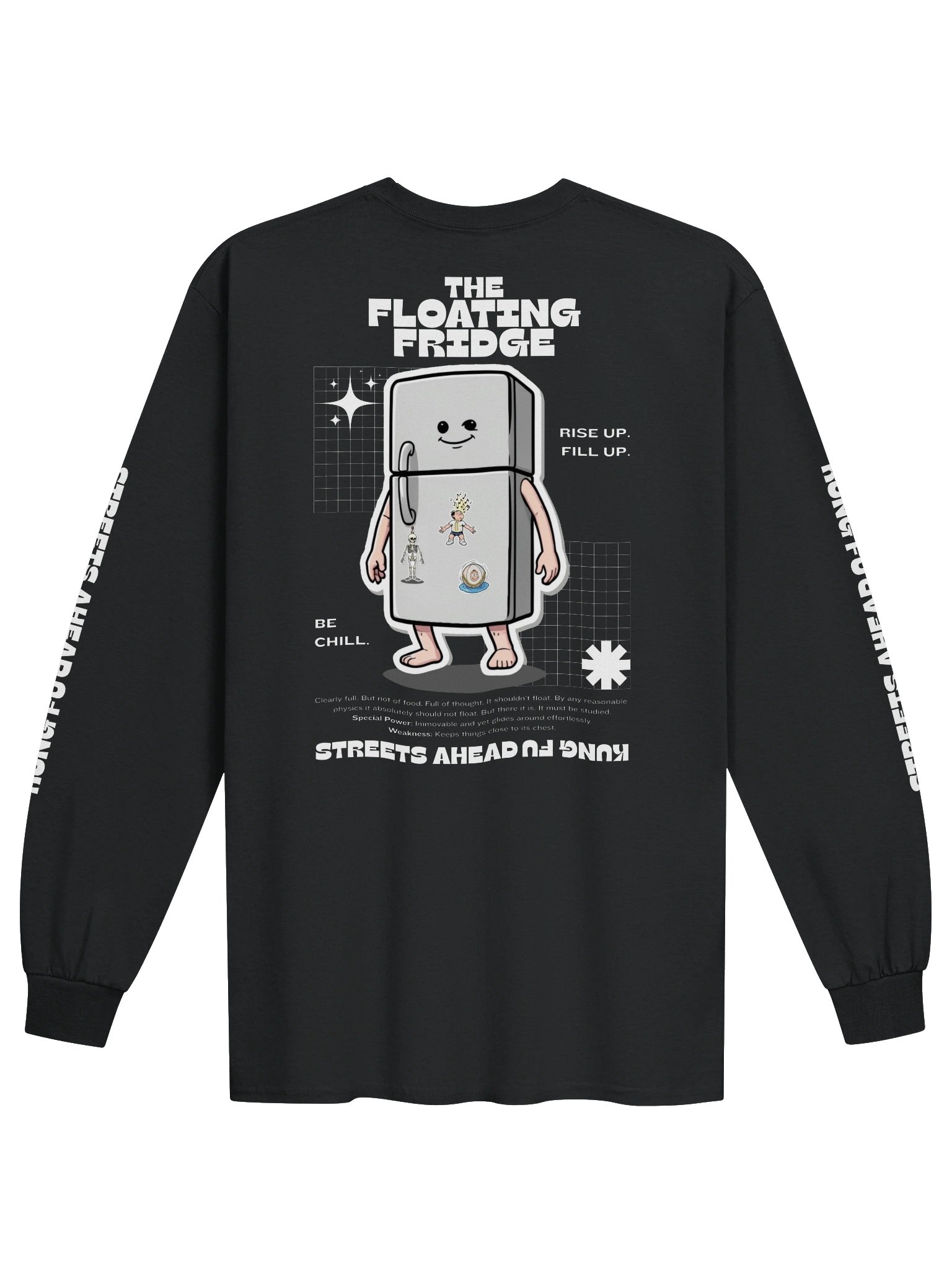 The Floating Fridge - Long Sleeve Shirt - Black product image (1)