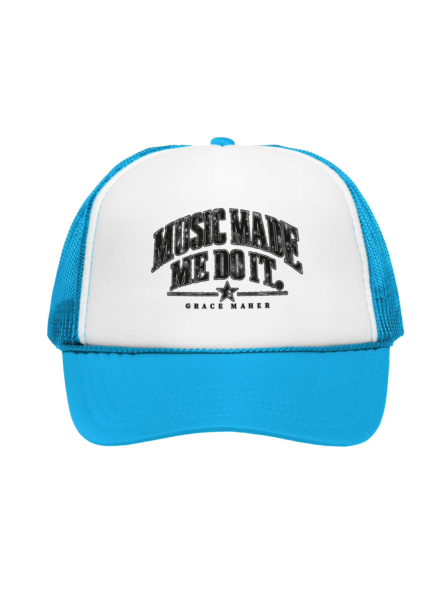 Made Me Do It - Blue trucker product image (1)
