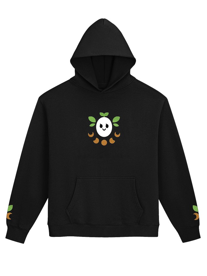 Unisex Premium Oversized Hoodie Rethaly lune masque joyeux plantes brodé product image (1)