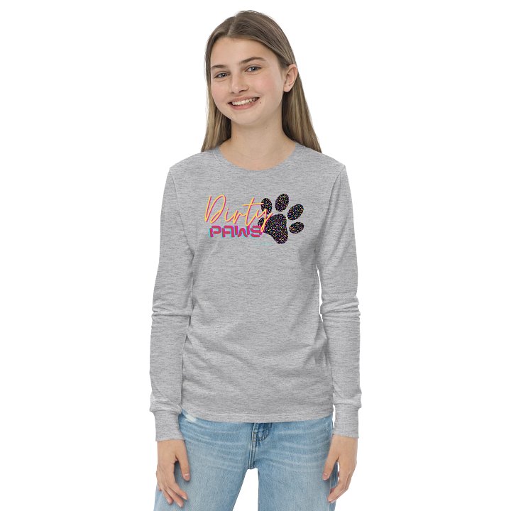 Dirty Paws Long Sleeve Tee - Pink Youth product image (2)