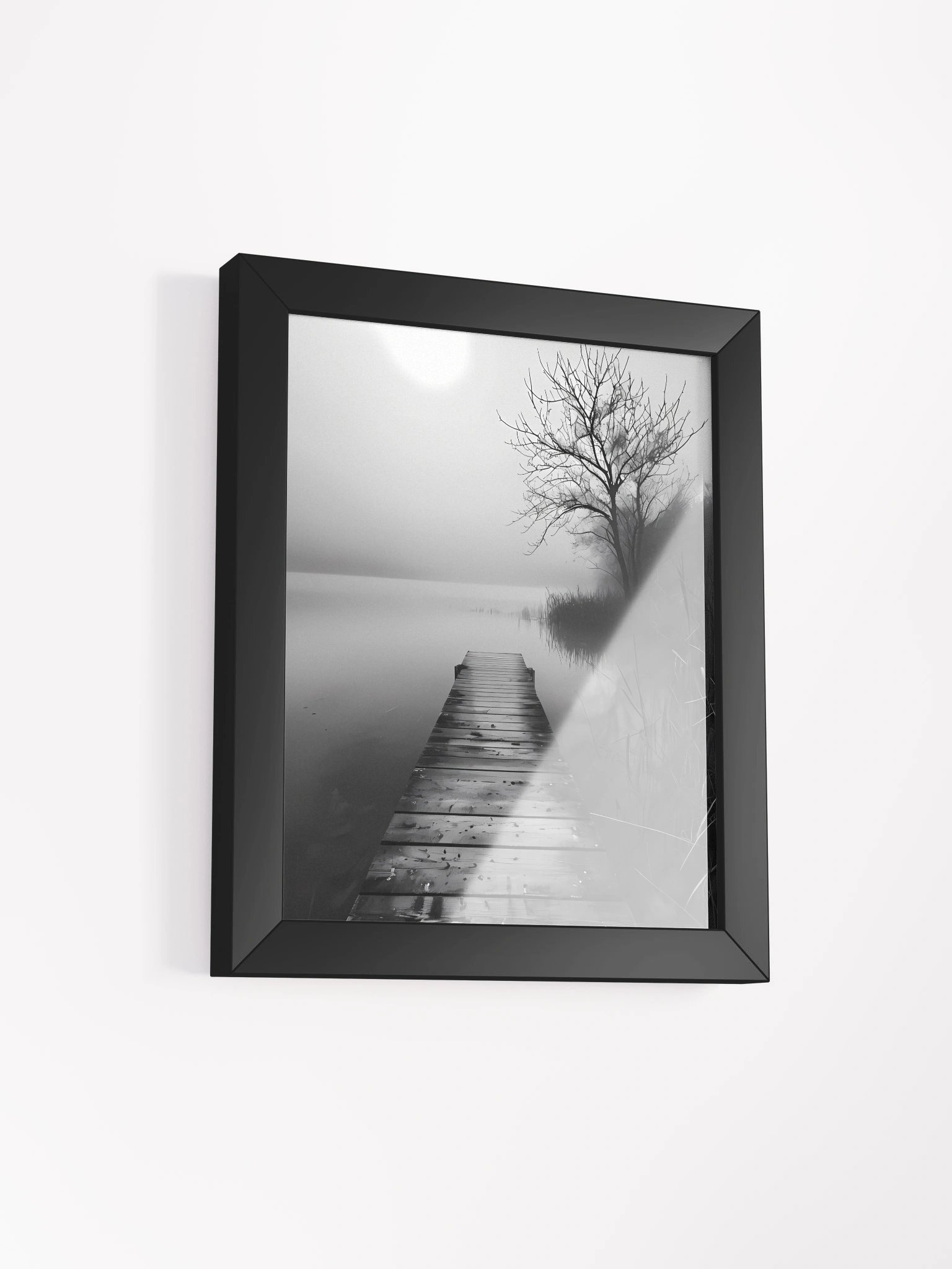 Tranquil Misty Lakeside Framed Poster product image (3)