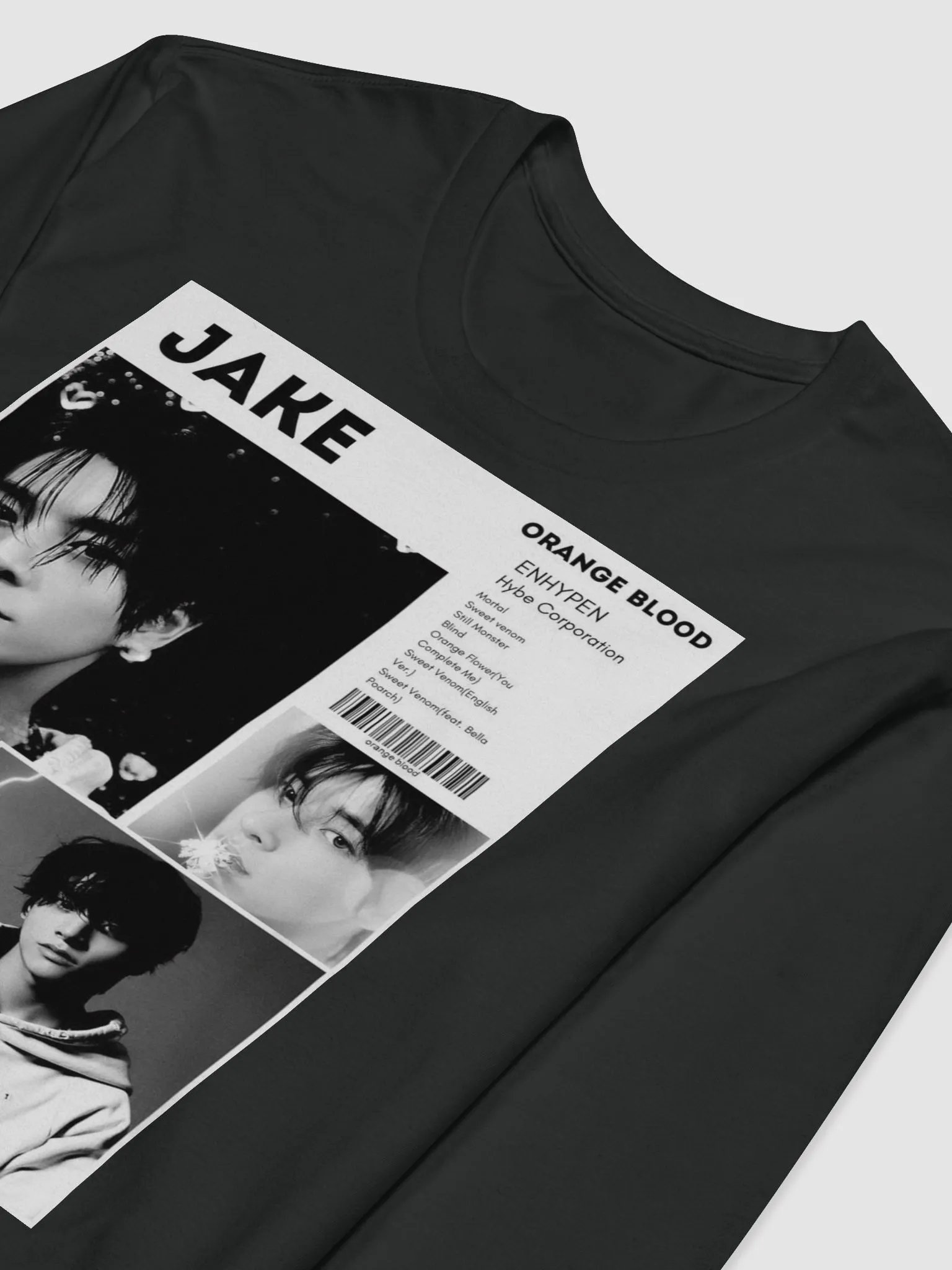 Jake from Enhyphen Long Sleeve Unisex T-shirt product image (6)