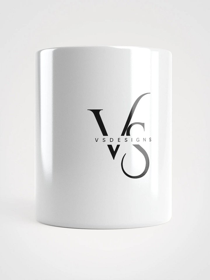 Elegant Calligraphy Vsdesigns Logo White Glossy Mug #2 product image (1)