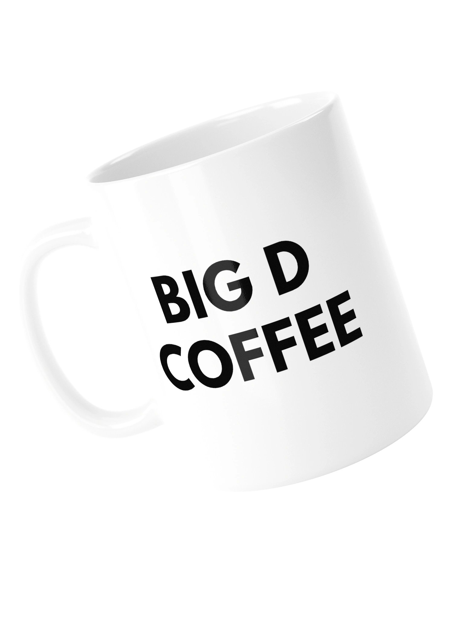 Big D Coffee Minimalist Black on White Mug product image (15)