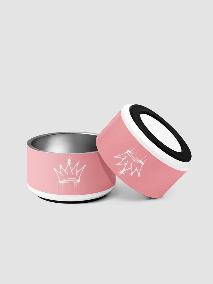 ONE KING Urban Crown Pet Bowl Pink product image (1)