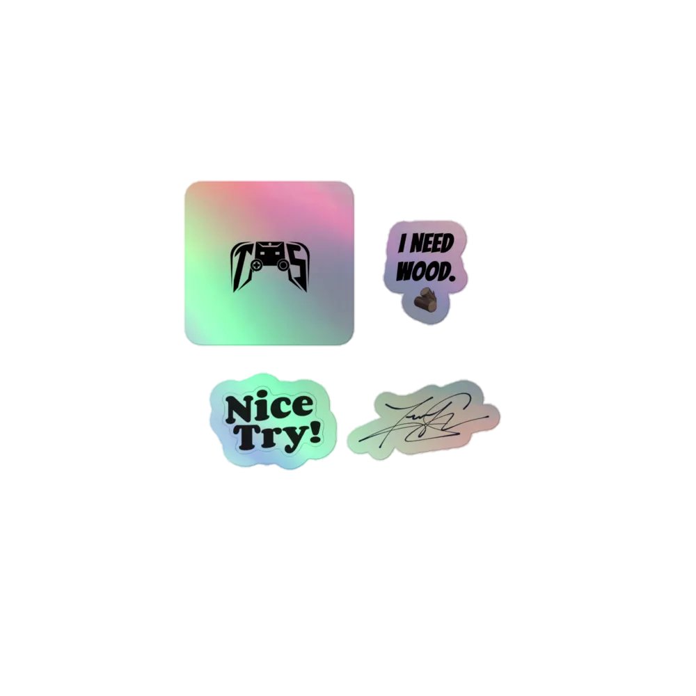 "Retro Gamer" Holographic Sticker Set product image (1)