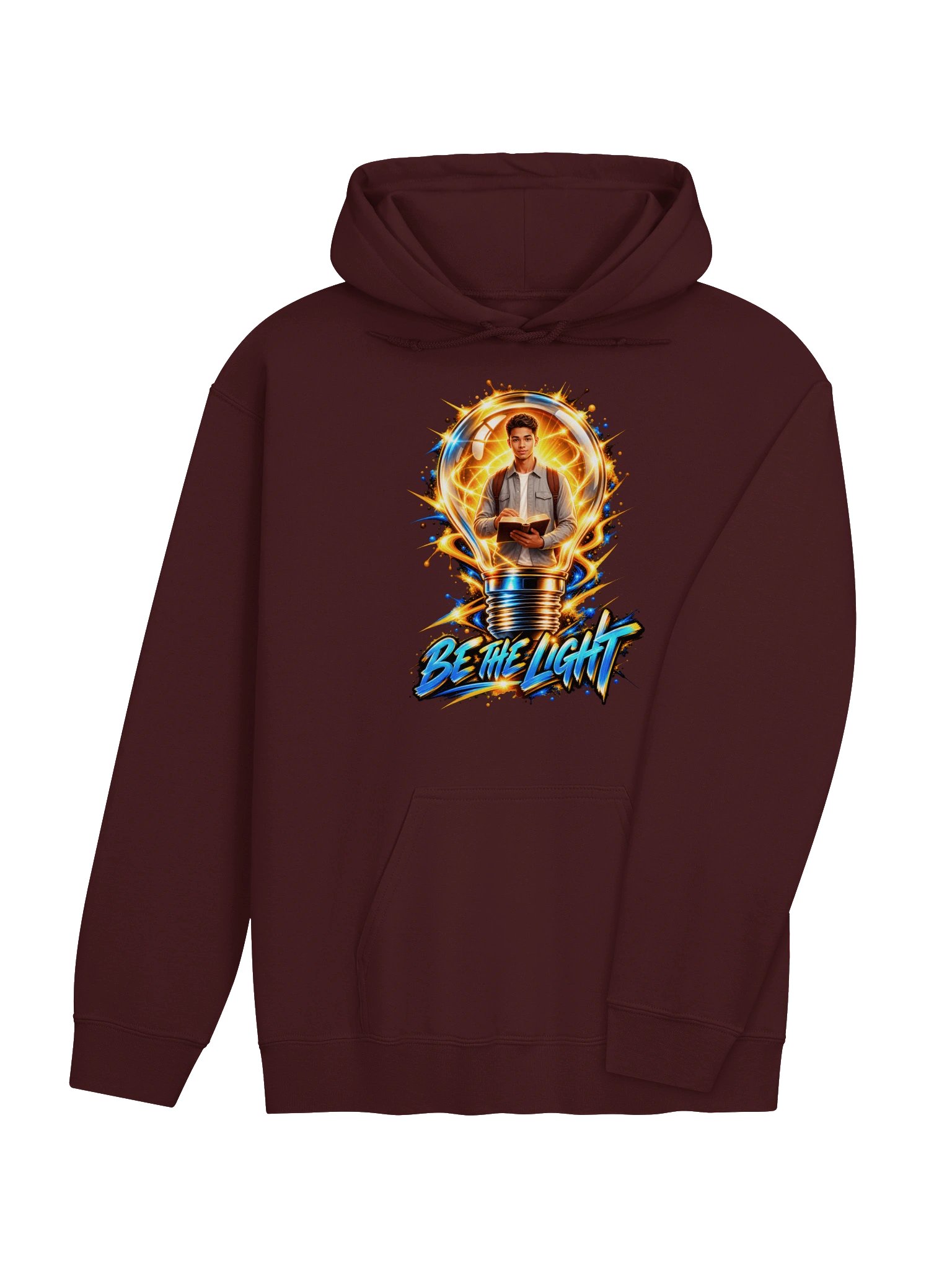 Be the Light Hoodie | Let Your Faith Shine in a Dark World | Christian Inspirational Streetwear product image (8)