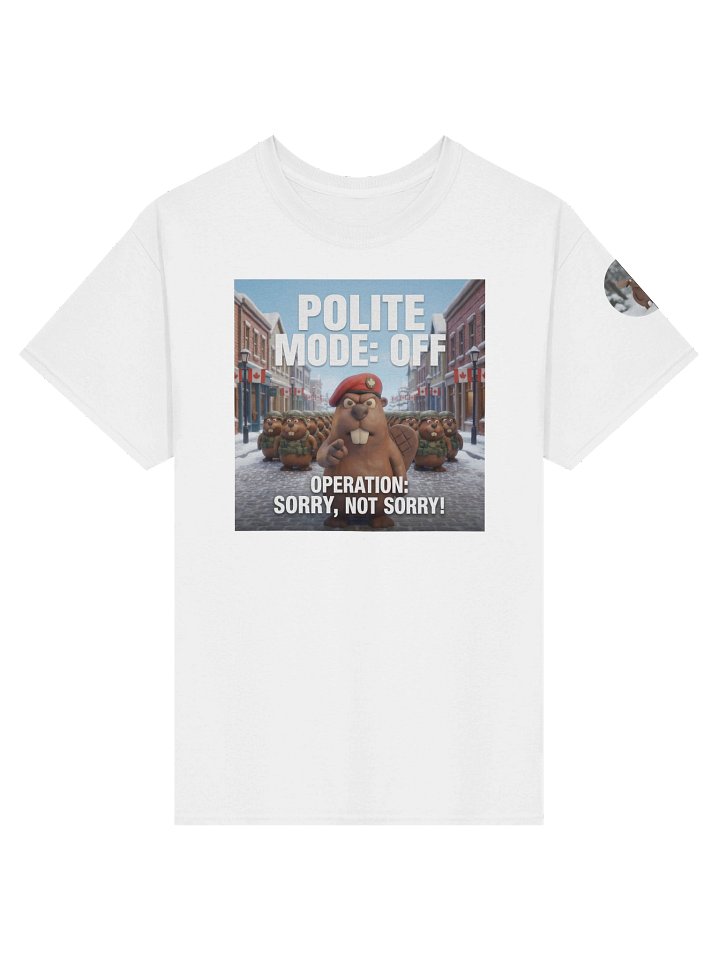 Polite Mode: Off | Command Center Heavyweight Tee (White) product image (1)