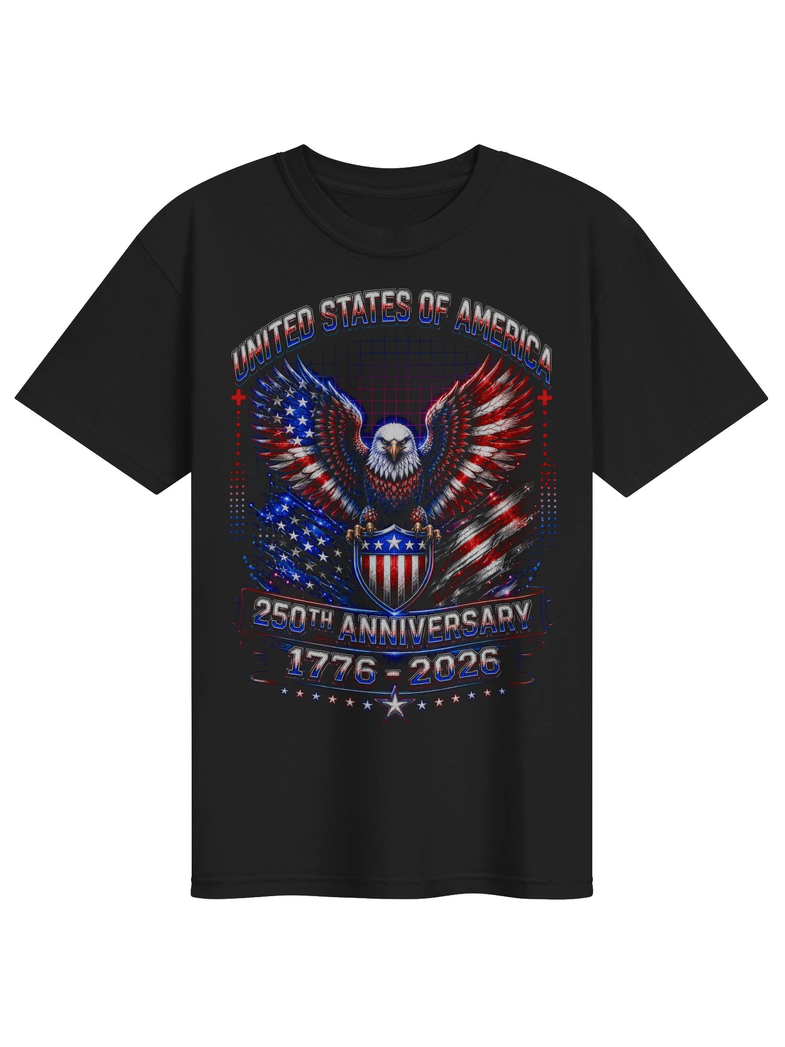 America 250th Anniversary Eagle Patriotic 1776-2026 T-Shirt product image (1)