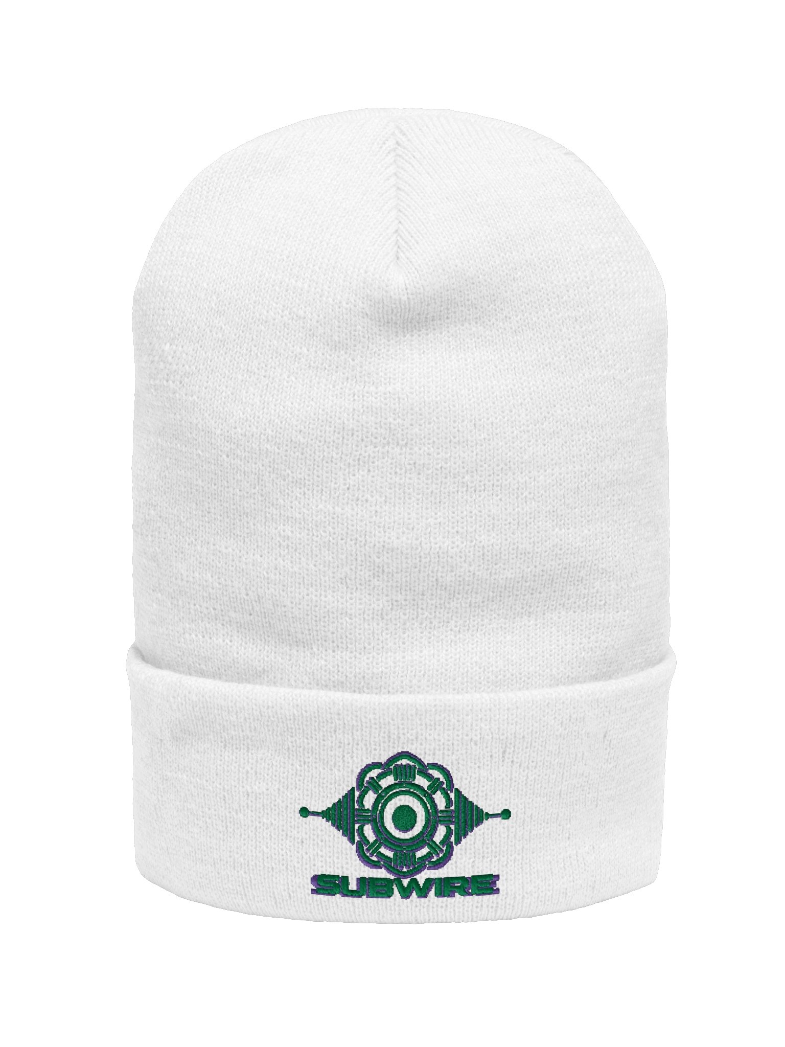 SUBWIRE Teal Logo Beanie - White product image (11)