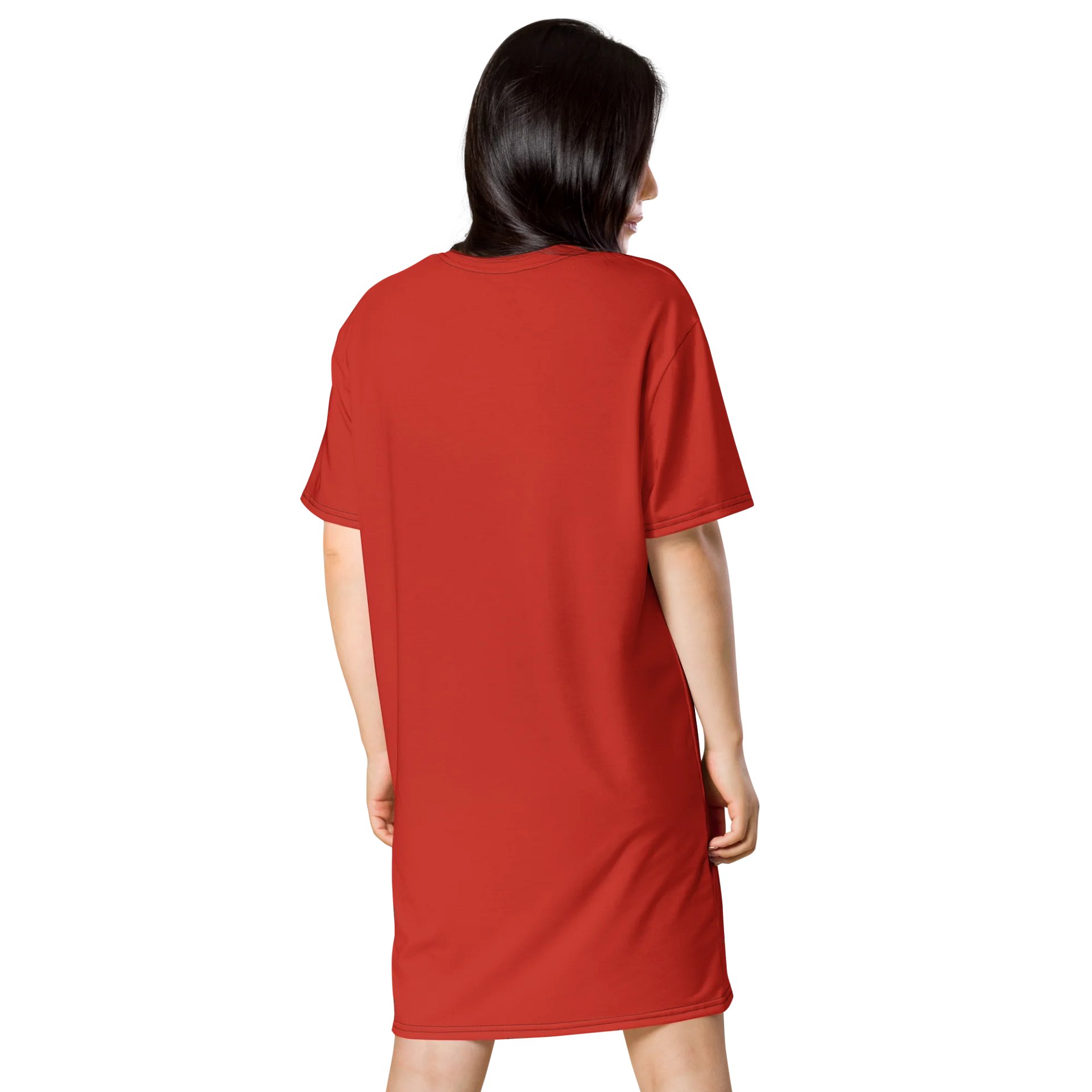Harley Davidson Red Oversized T-Shirt Dress | Stretchy Fabric | Casual or Formal Style | Sizes 2XS-6XL | Exclusive Design product image (2)
