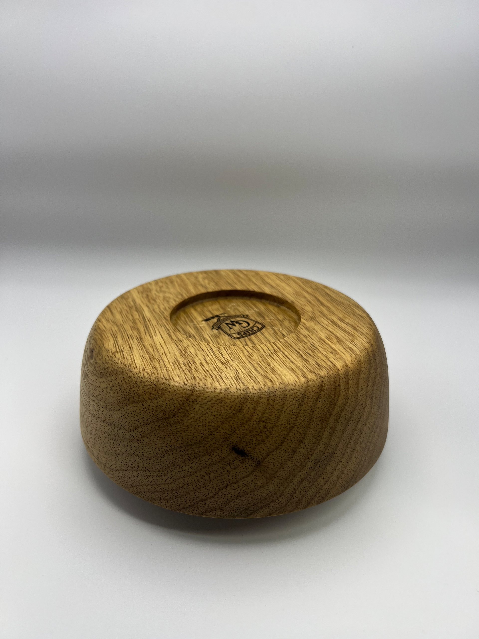 6" White Limba Decorative Dish | Exotic Hardwood product image (7)