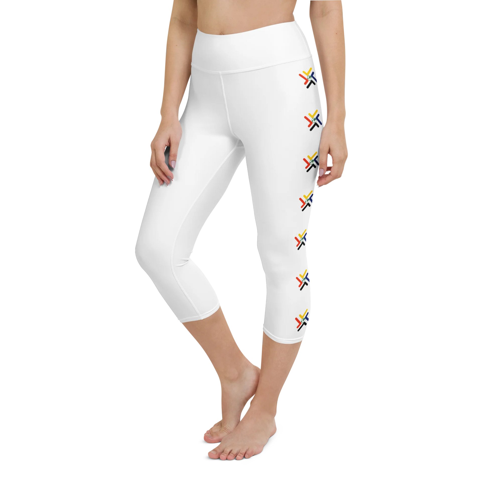 Vi-2s-Dk Retro Wave Yoga Capri Leggings product image (5)