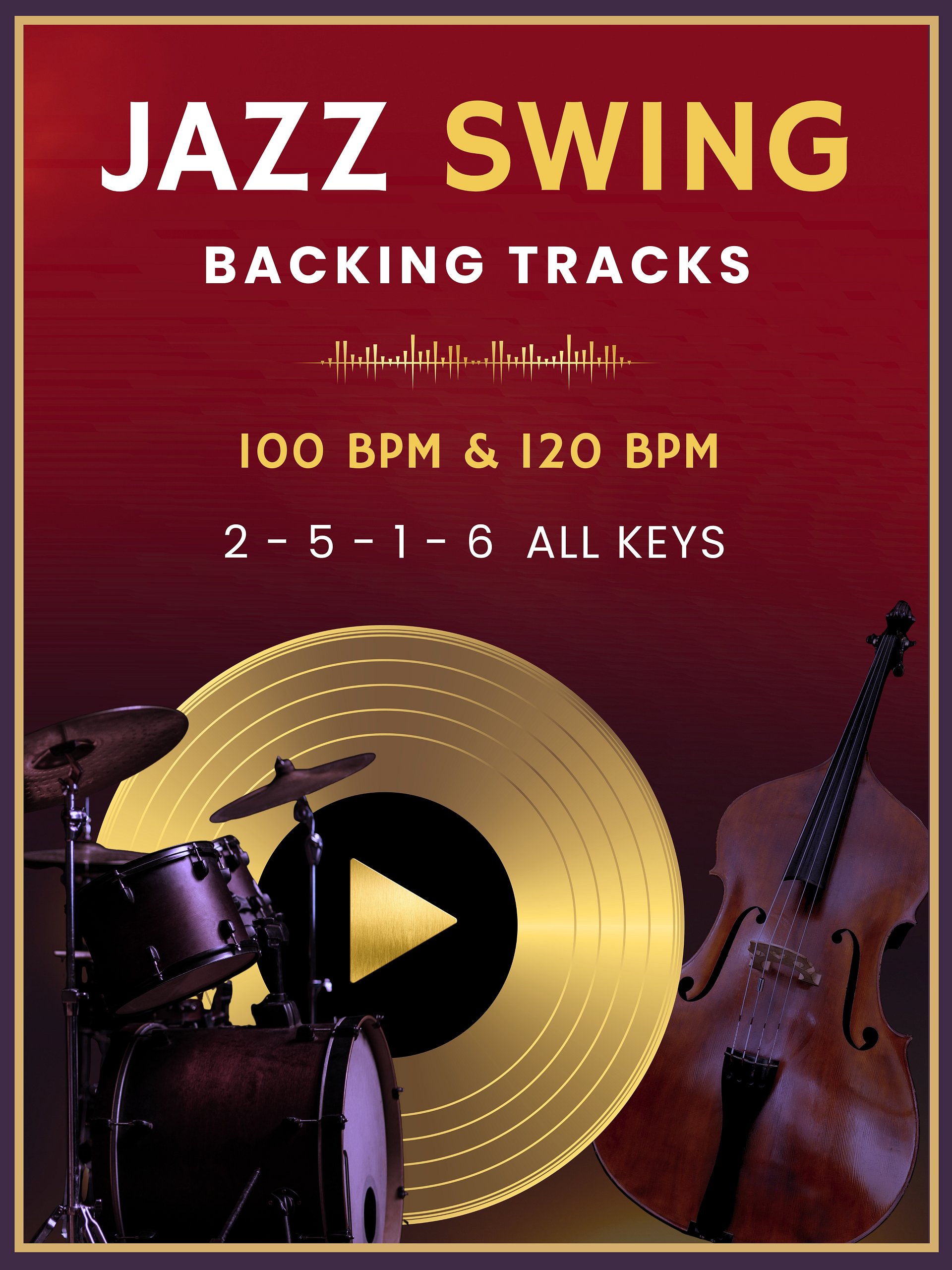 Jazz Swing Backing Tracks - 100 BPM & 120 BPM - All Keys product image (1)