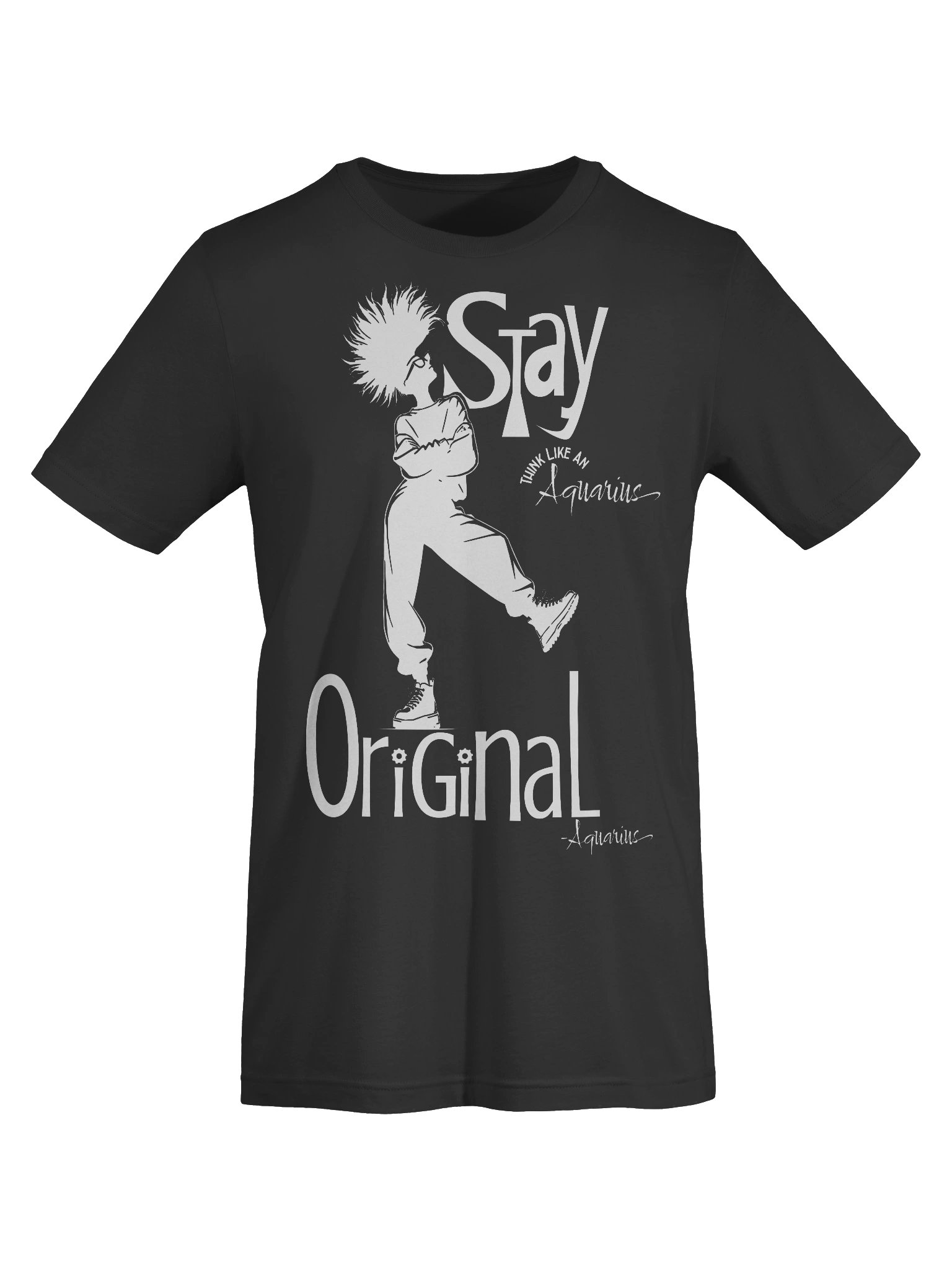 Think Like an Aquarius...Stay Original Zodiac T Shirt product image (7)
