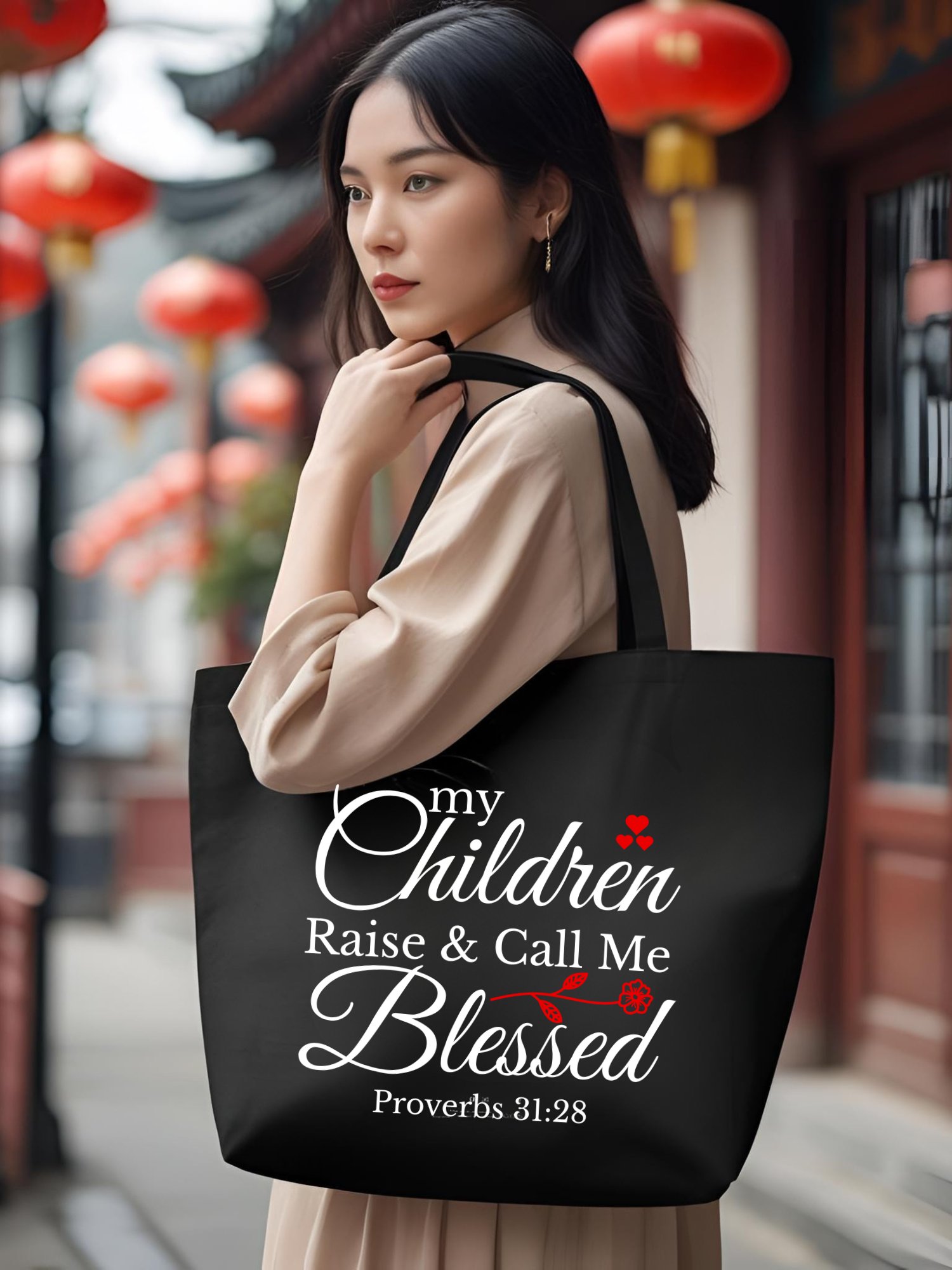 Blessed Mama Eco Tote Bag product image (1)