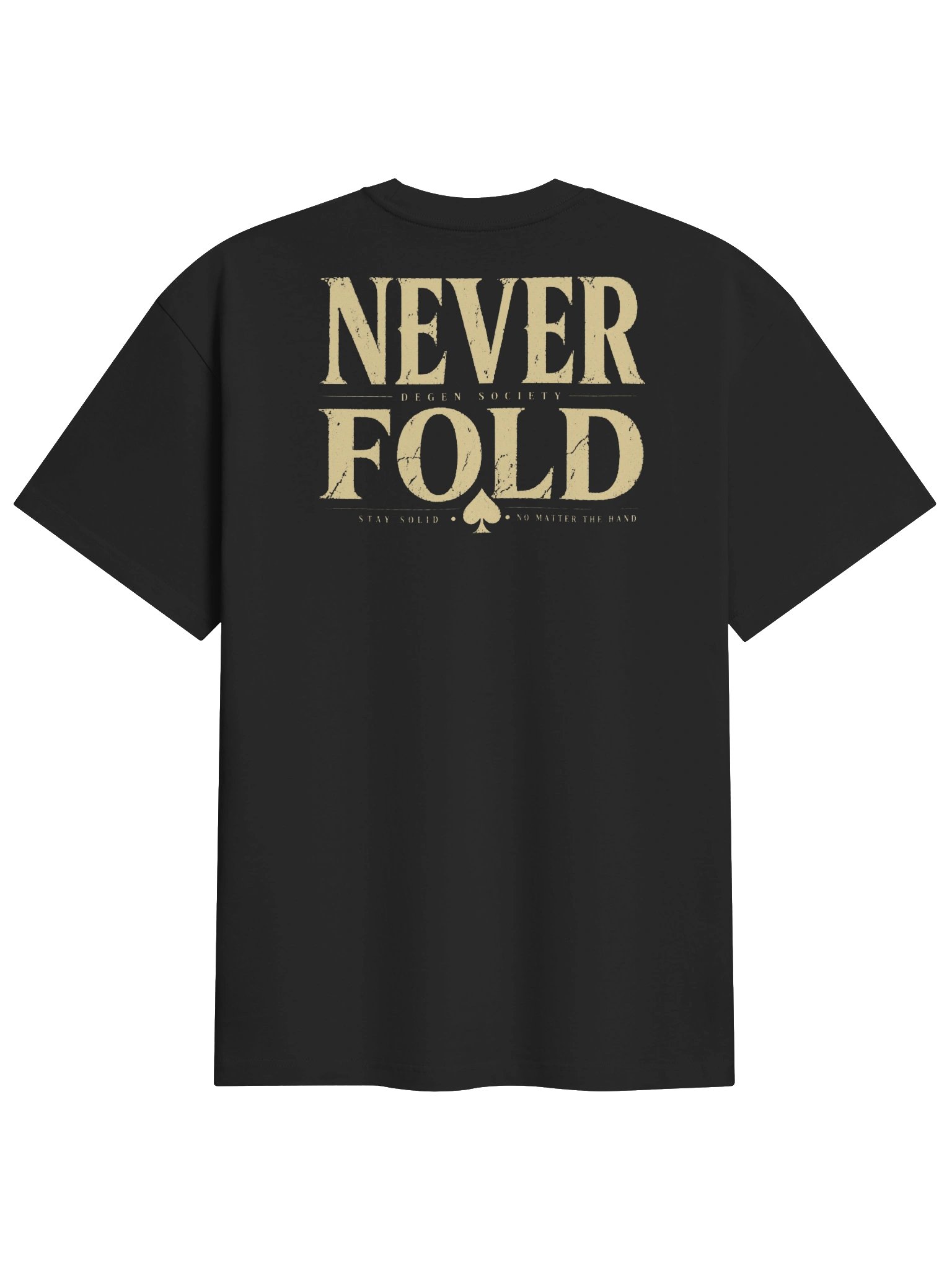 DEGEN SOCIETY – Never Fold Spade Oversized Tee product image (4)