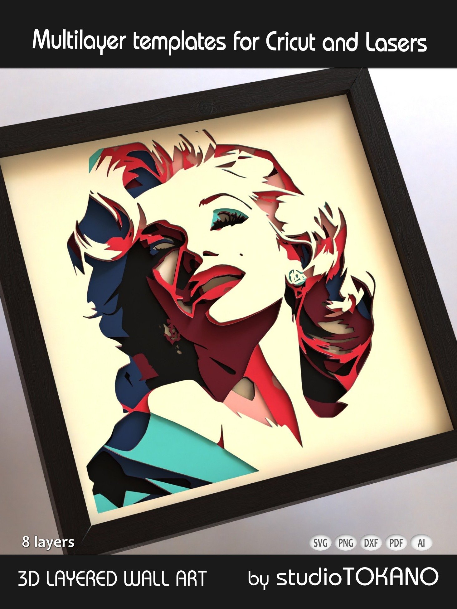 Marilyn Monroe Cardstock Laser Cut product image (5)