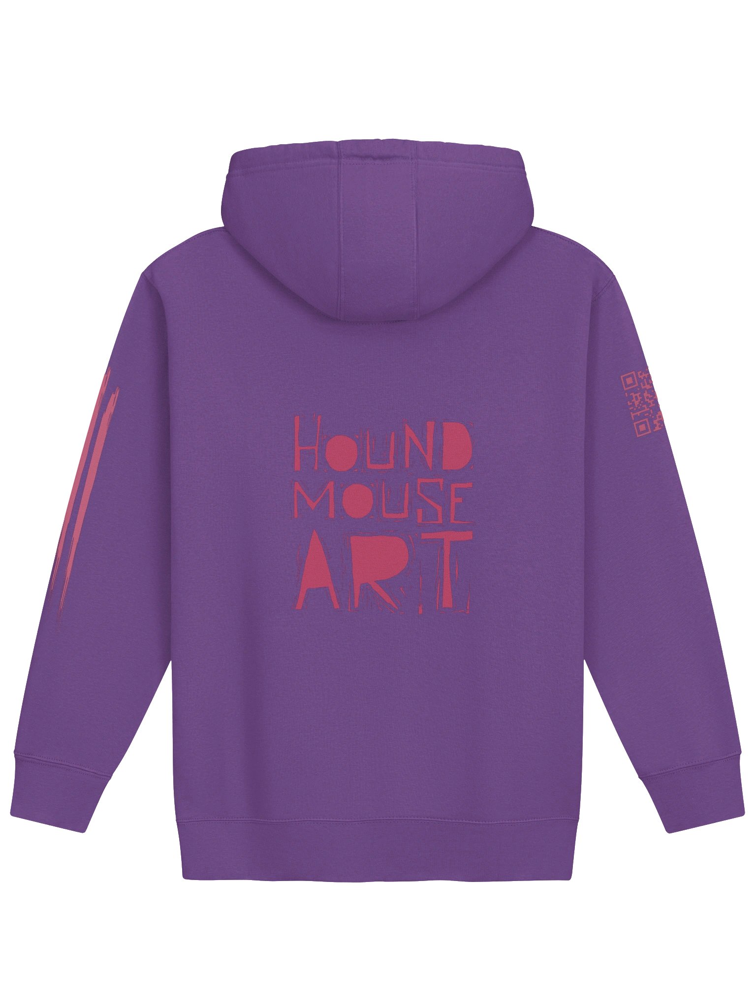 Pink Jagged Face Hoodie product image (2)