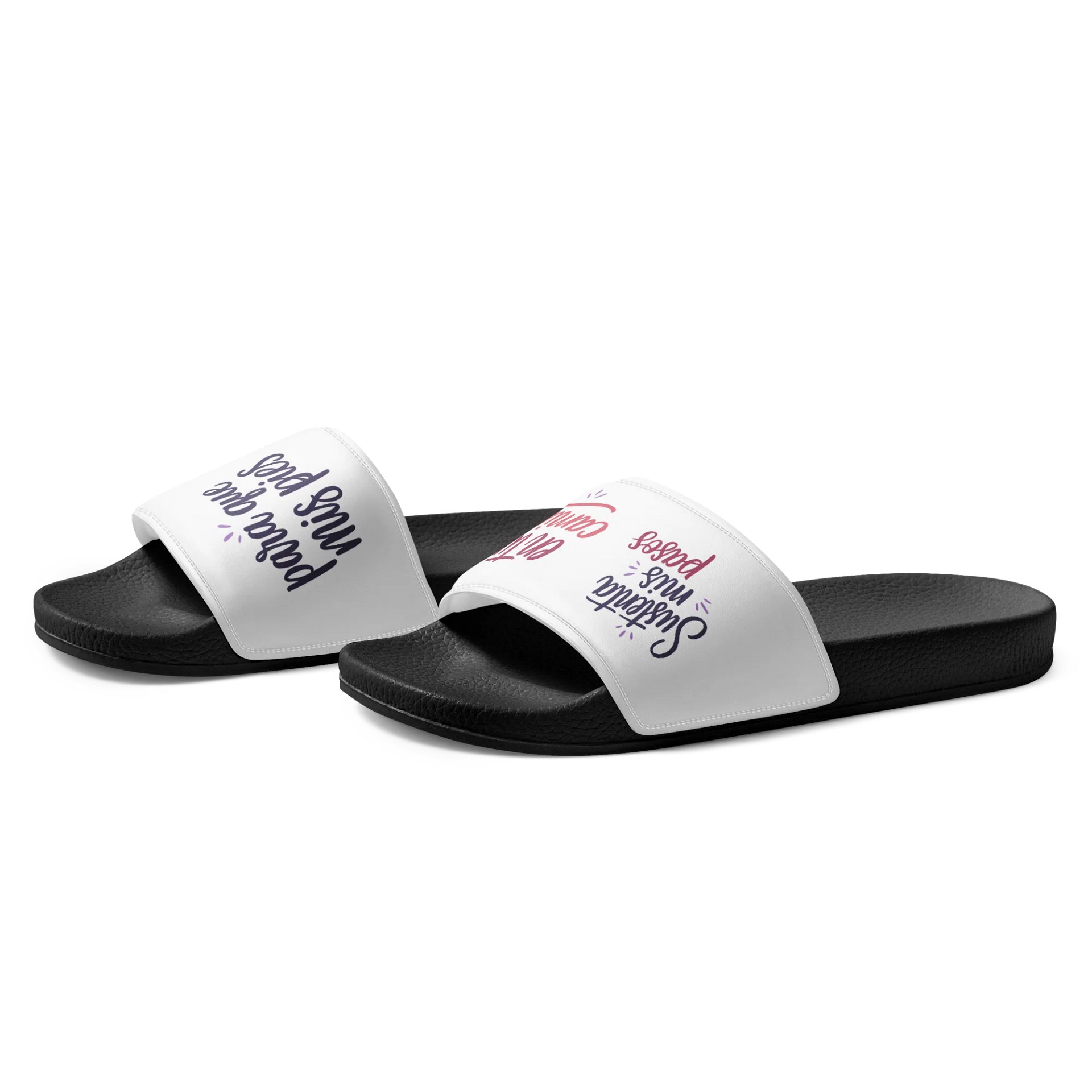 Men’s Slides — “Sustenta mis pasos” (Psalm 17:5, Spanish) product image (3)