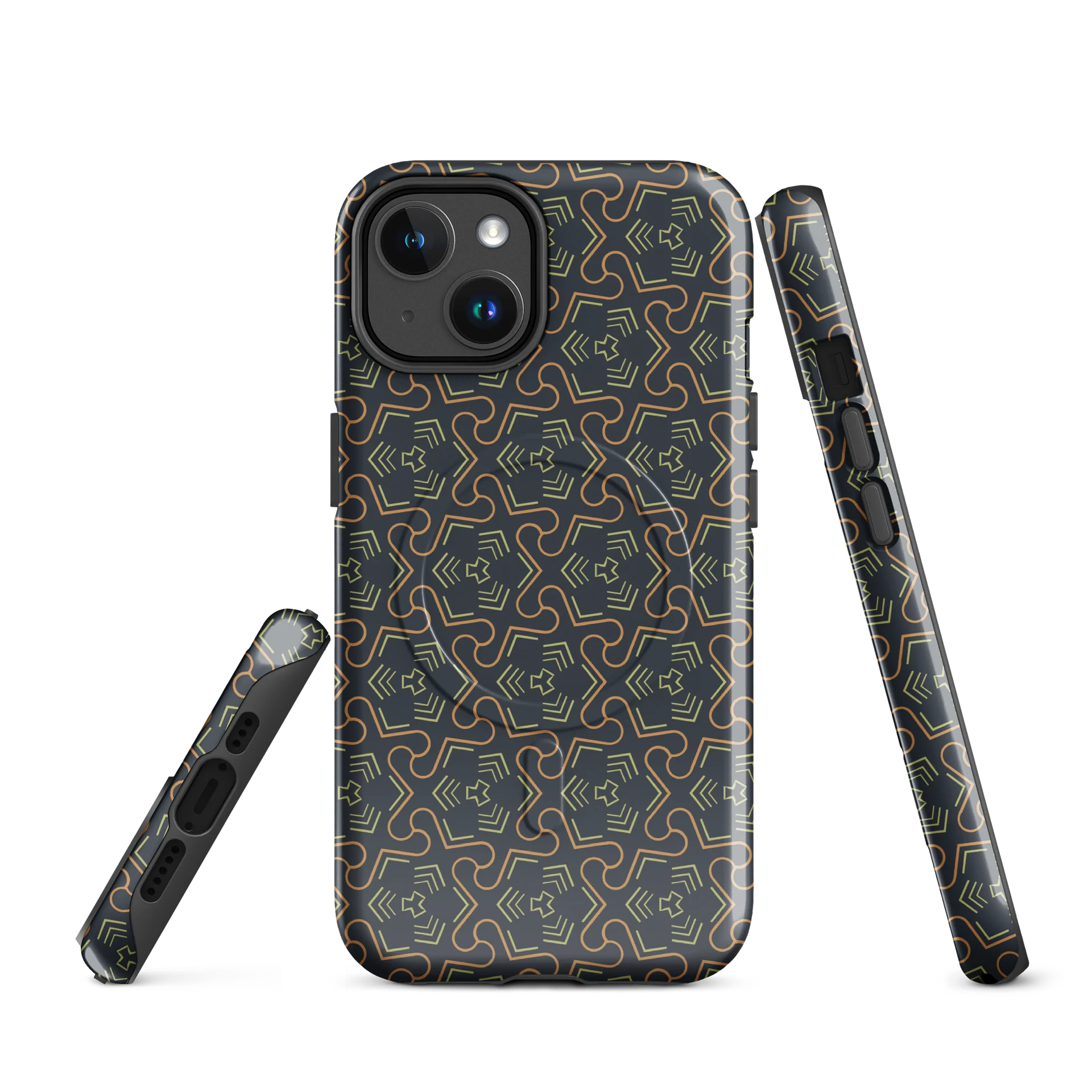 Groovy Grove iPhone 17 Tough MagSafe Case - Shockproof Dual-Layer Geometric Protective Cover product image (1)