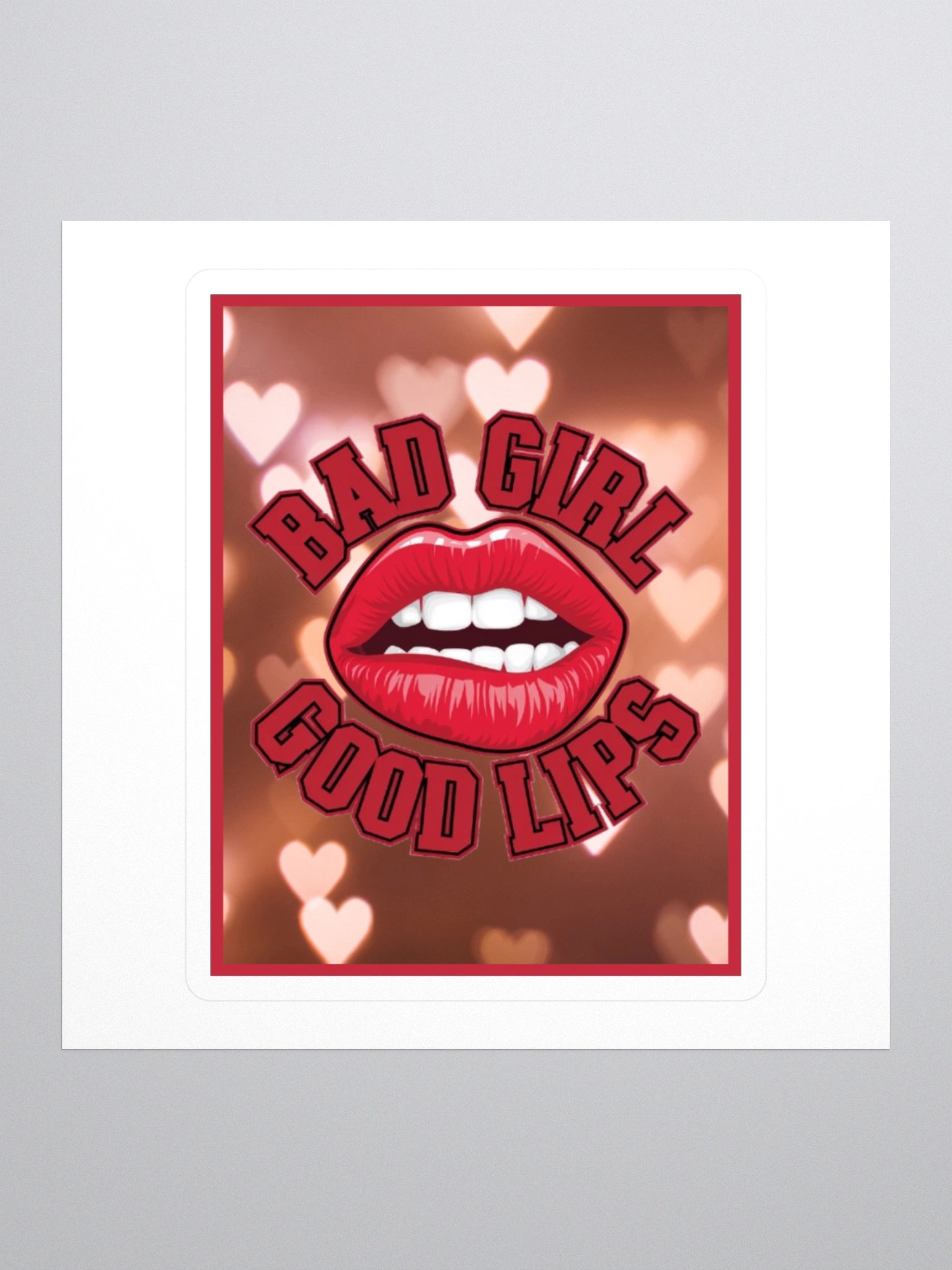 "BAD GIRL GOOD LIPS" vinyl sticker product image (3)