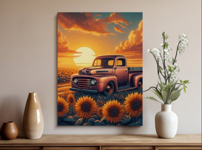 Gold Sunset Harvest Poster product image (1)