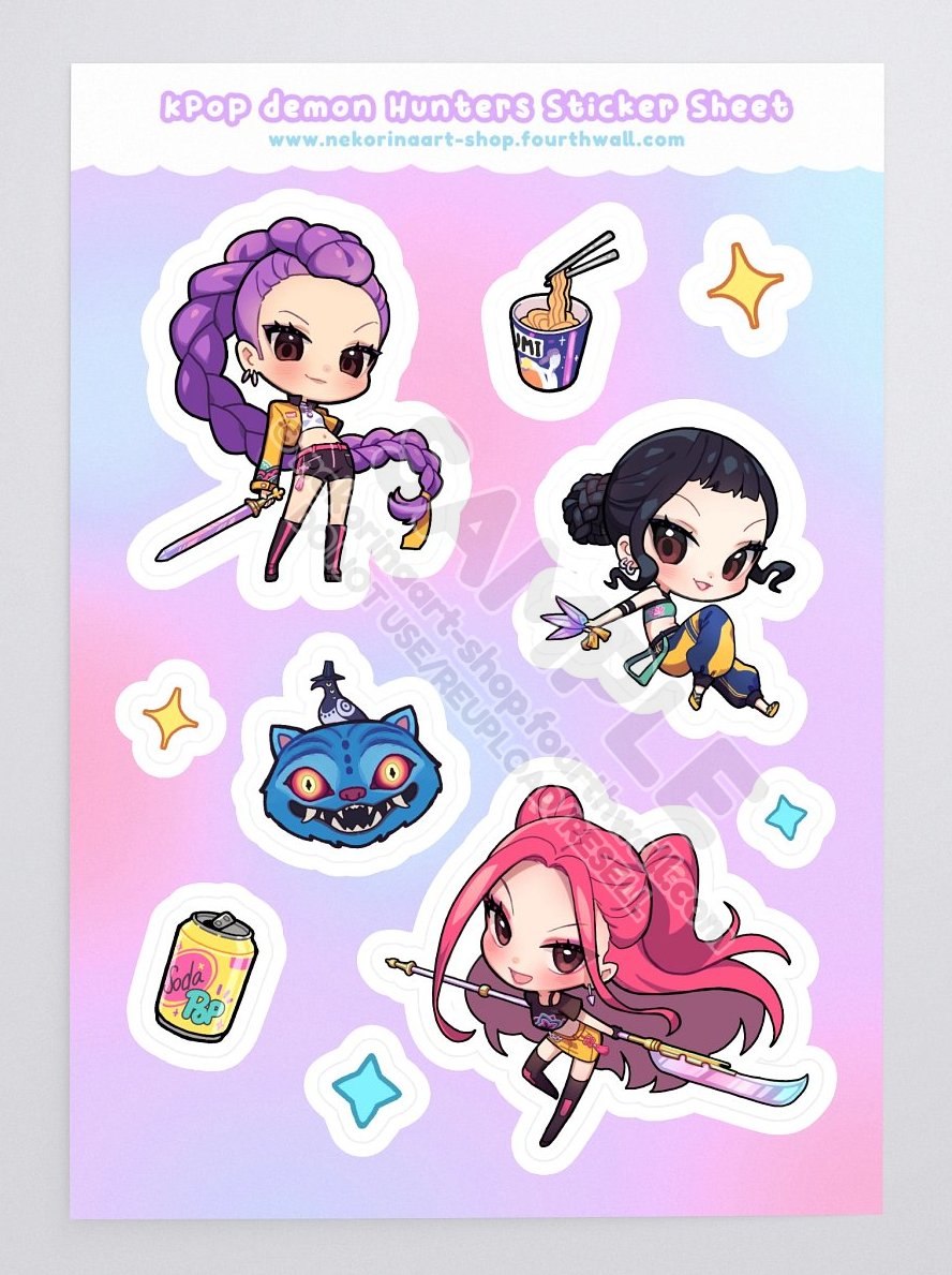 Huntrix Sticker Sheet product image (4)