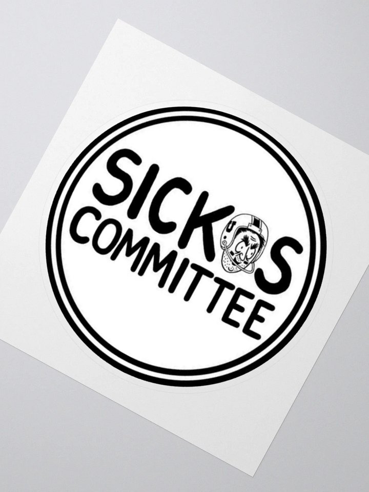 Sickos Committee Circle Logo Sticker with Helmet product image (2)