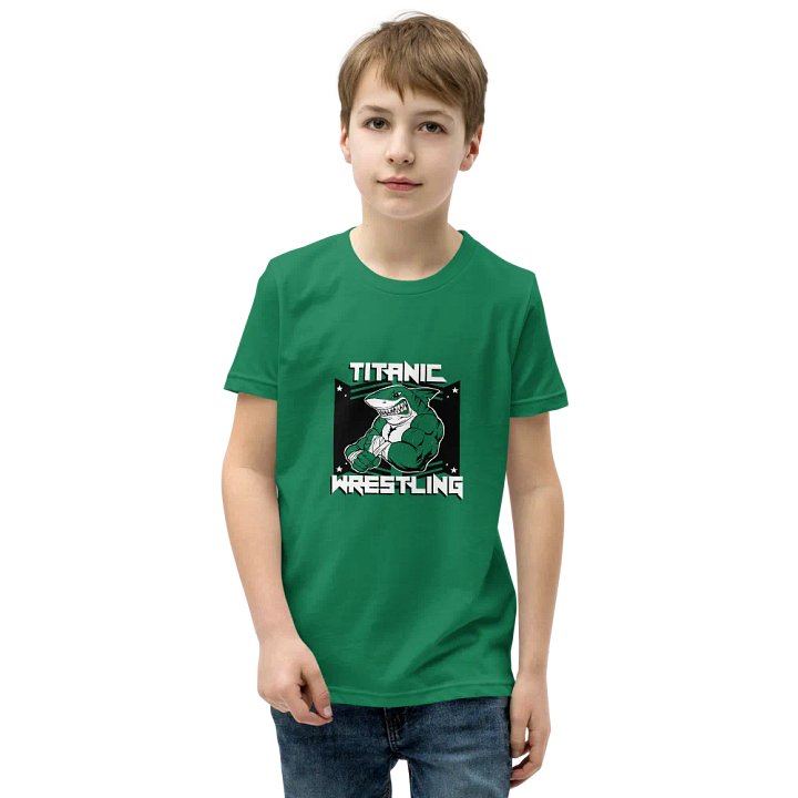 Kids Shark Tee - GREEN product image (1)