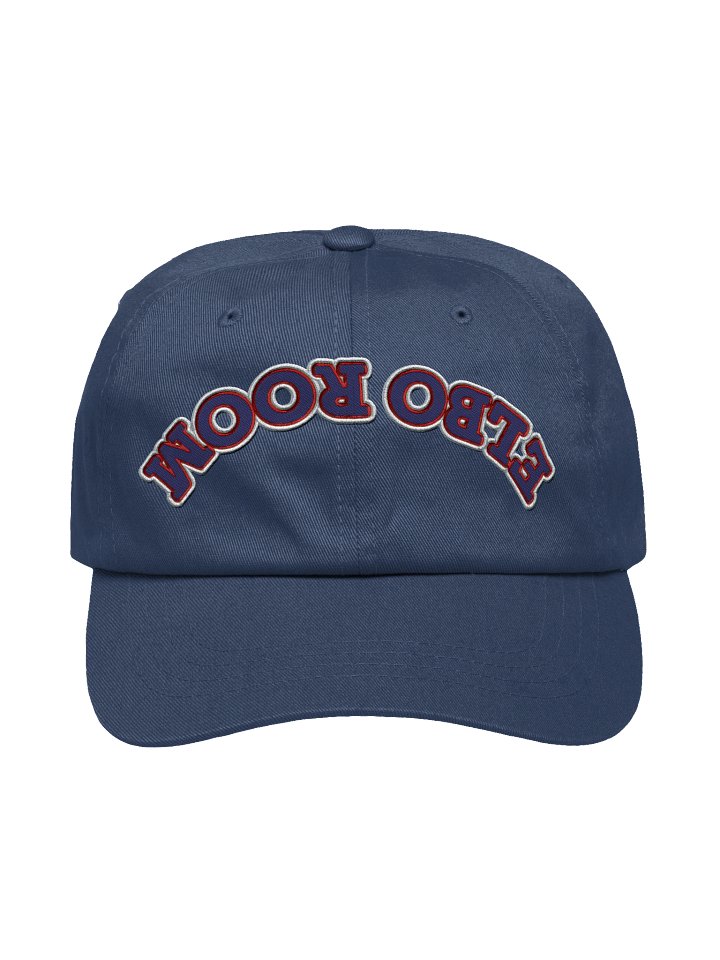 Elbo Room Upside Down Arch Logo Embroidered Dad Hat | Navy Blue product image (4)