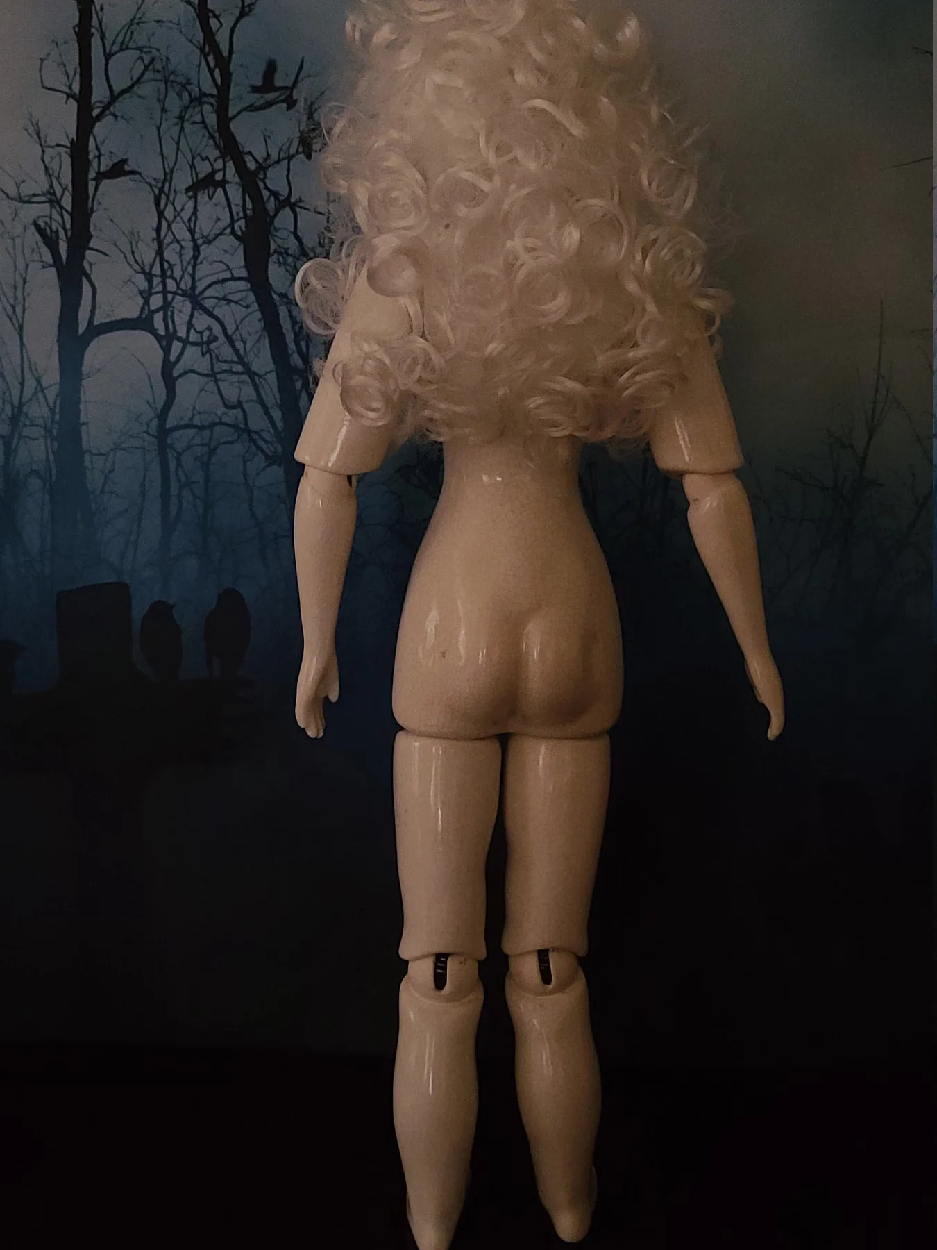 Two foot tall doll, ceramic doll, MADE TO ORDER "Dainty Vamp" product image (6)
