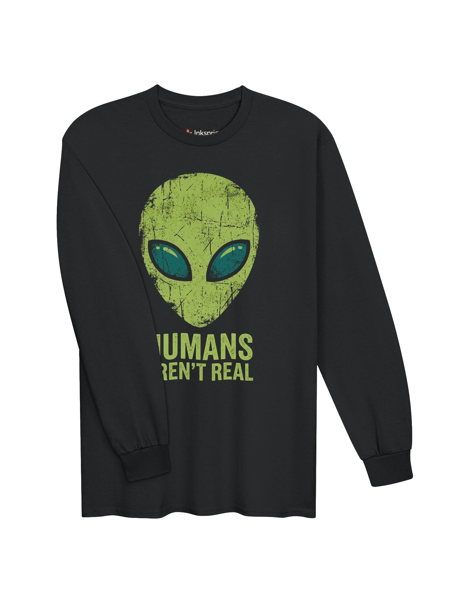 Humans Aren’t Real Alien Long Sleeve Tee product image (5)