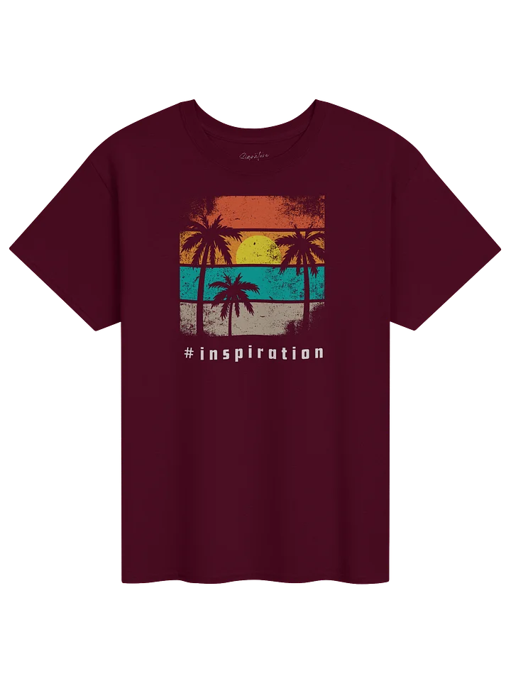 Retro Sunset Palm Tree T-Shirt | Vintage Beach Graphic Tee | #Inspiration product image (1)