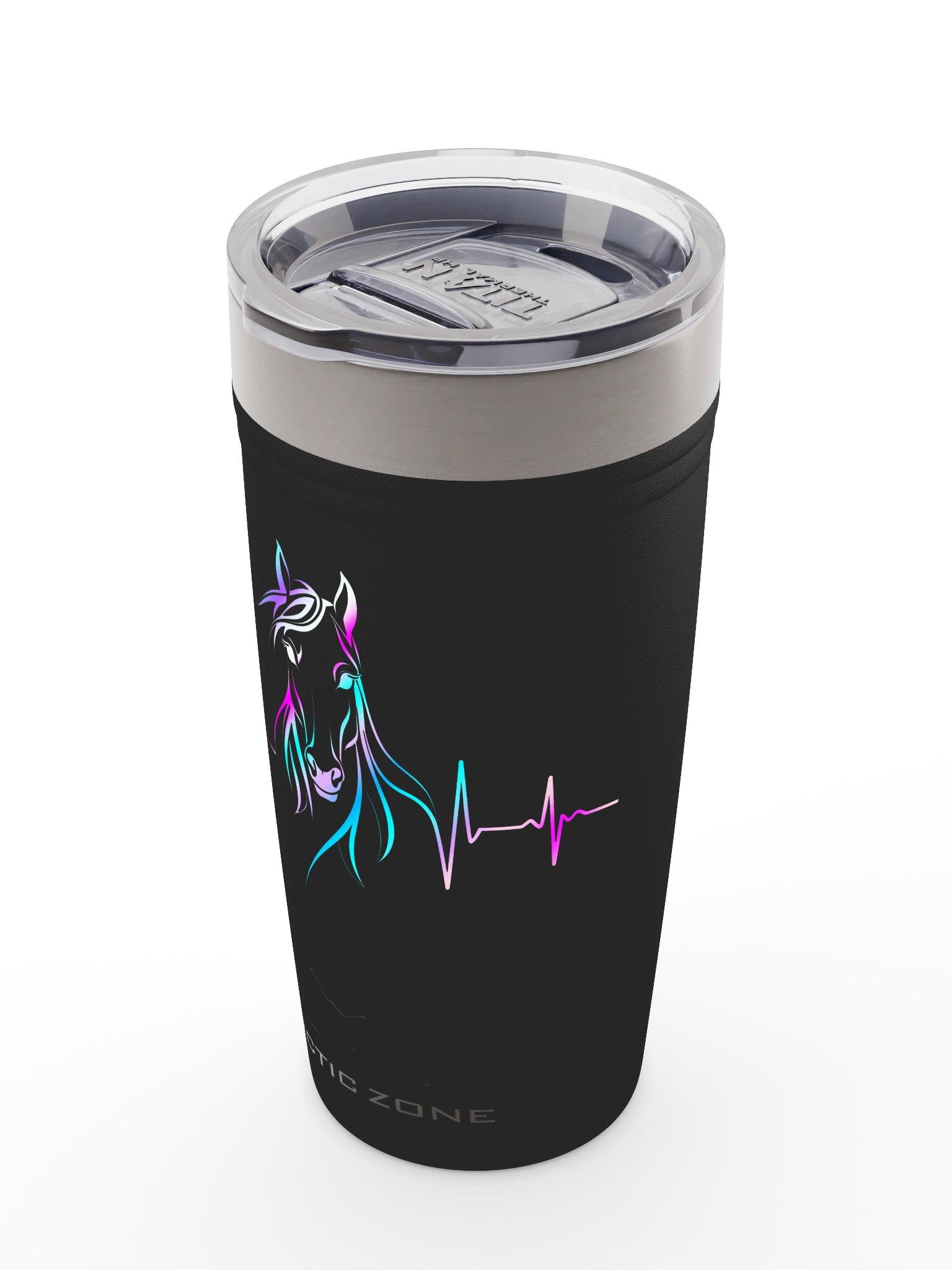 Arctic Zone Titan Thermal HP Copper Tumbler 20 oz, Colorful Horse Heartbeat Design product image (5)