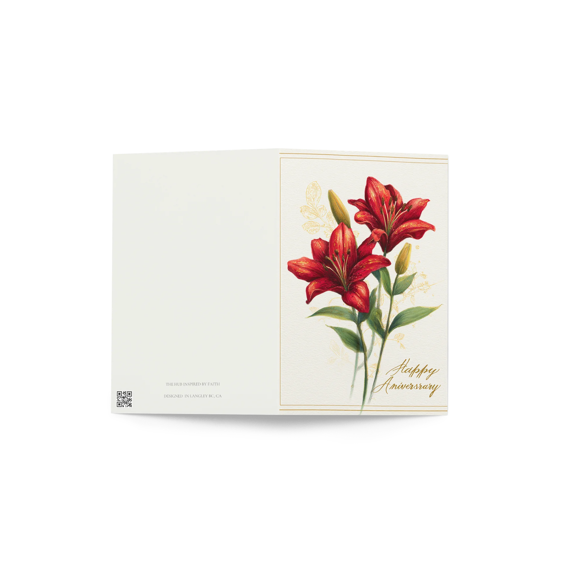 Lillies Anniversary Card product image (4)