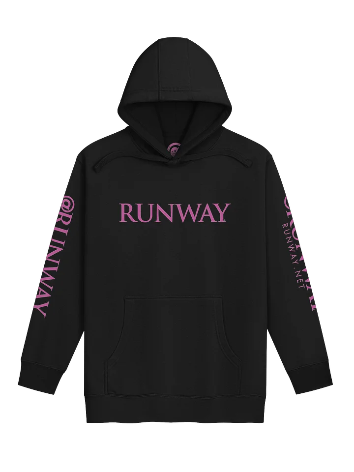 Runway Magazine Studio 1 - Black Premium Hoodie - Pink Logo product image (1)