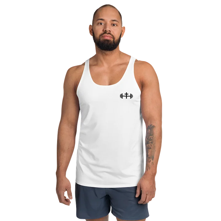 His House Mens Performance Tank - White product image (1)