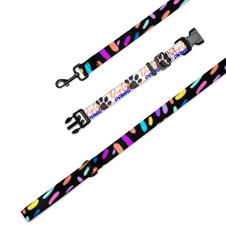 Dirty Paws Leash & Collar - Blue product image (1)