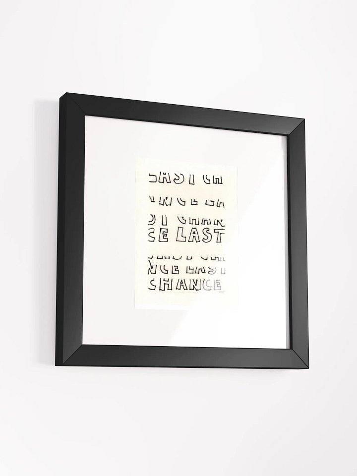 last chance Panel Card Print Framed product image (2)