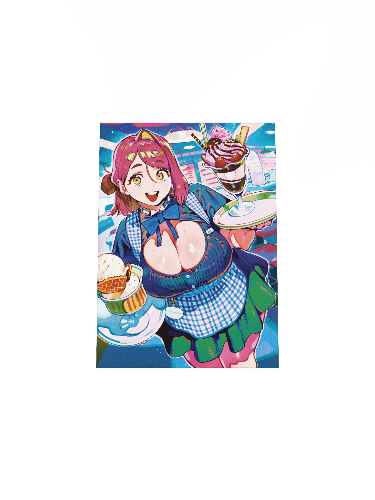 Excited Ice Cream Girl Print product image (4)