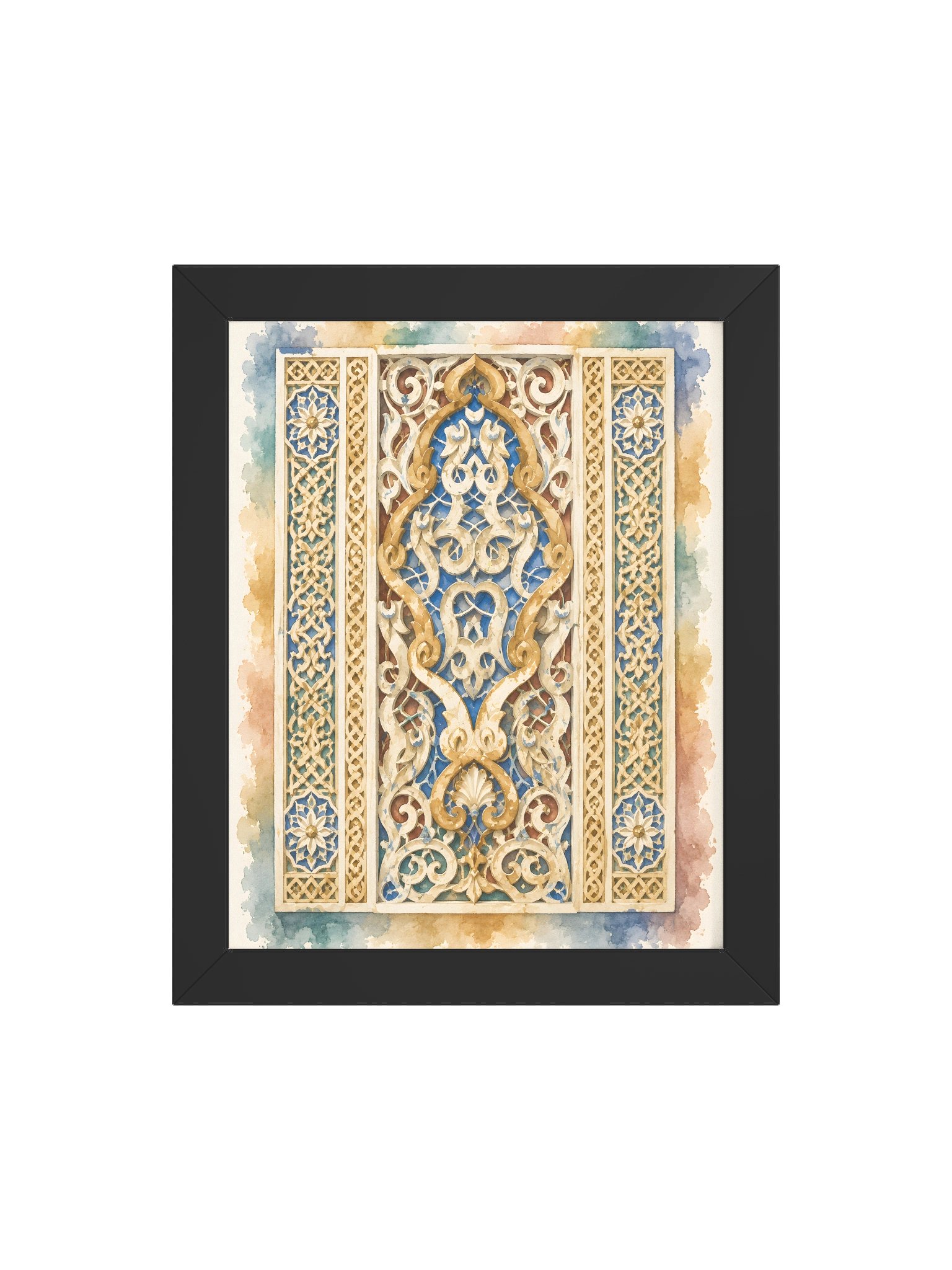 Alhambra Floral Islamic Wall Art, Poster For Muslim Home Decor or Gift product image (42)